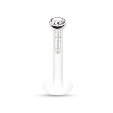 Labret ptfe:stä jalokivellä monissa eri väreissä