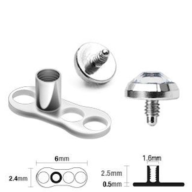 Dermal anchor korulla 25 setin paketti 