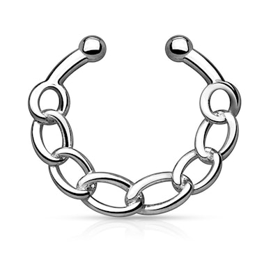 Fake septum koru ketjulla