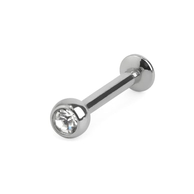 Push-in labret jalokivellä