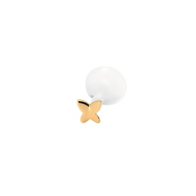 PTFE-labret 14K kultaperhosella