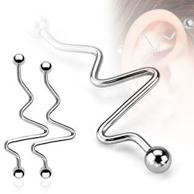 Industrial barbell sydämenrytmi designilla