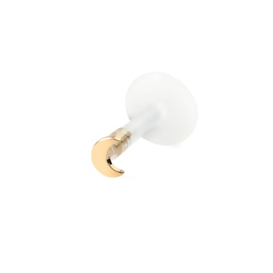 Labret 14k kultaisella puolikuulla