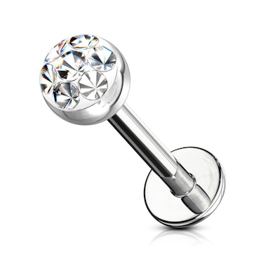 Labret kupolilla jalokivipäällä