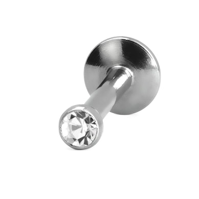 Labret sisäkierteillä ja pienellä jalokivellä