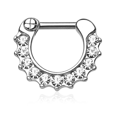 Septum clicker jalokivireunalla