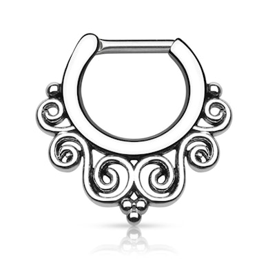 Septum clicker kierretyllä designilla