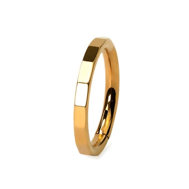 Elegantti tahokas titaanirengas