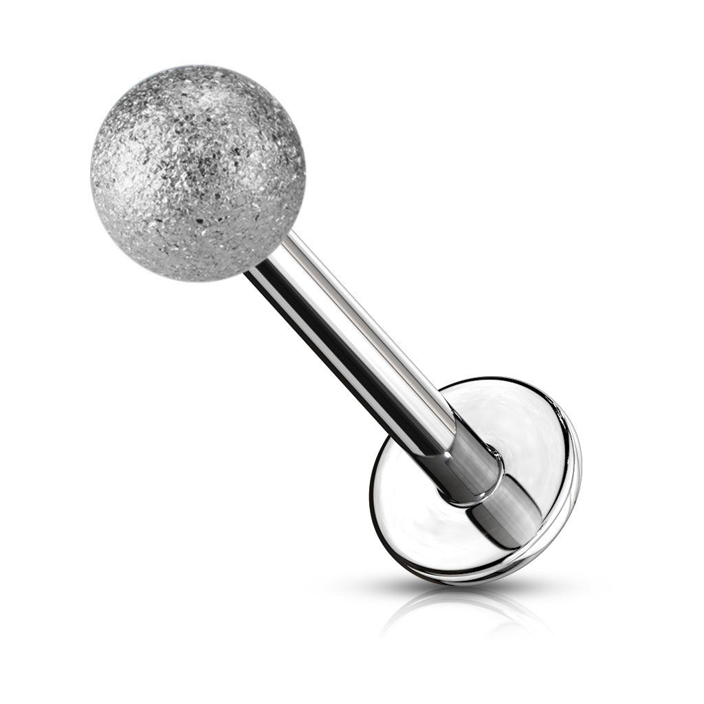 Labret with diamond design