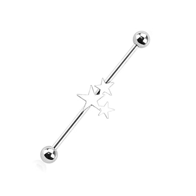 Industrial barbell kolmella tähdellä