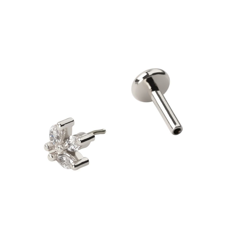 Push-in-labret markiisikivillä