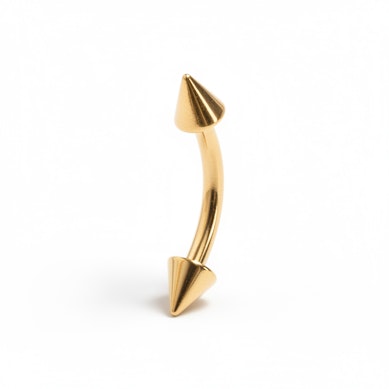 Kullattu bananabelli piikeillä