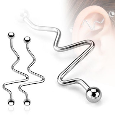 Industrial barbell sydämenrytmi designilla