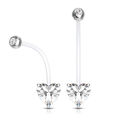 Raskausajan PTFE napakoru jalokivisydämellä