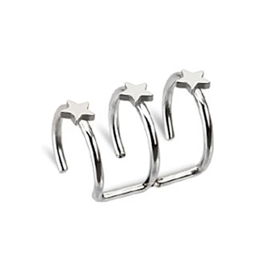 Fake ear cuff tähdillä