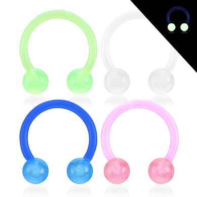 Hevosenkenkä akryyli pimeässä hohtavana