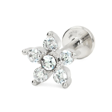 Sisäkierteinen labret – zirkoniakukka