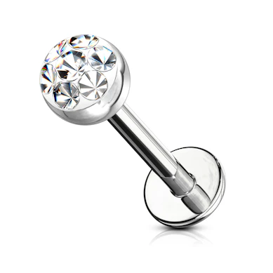 Labret kupolilla jalokivipäällä