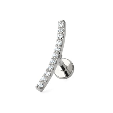 Sisäkierteinen labret korukivikaarella