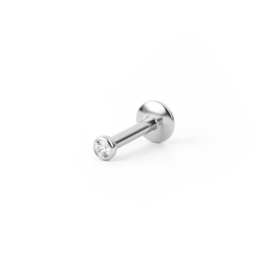 Labret sisäkierteillä ja pienellä jalokivellä