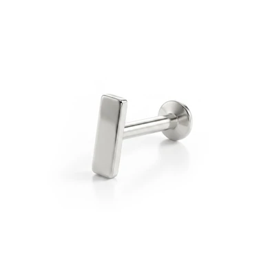 Labret suorakulmaisella päällä ja sisäkierteillä