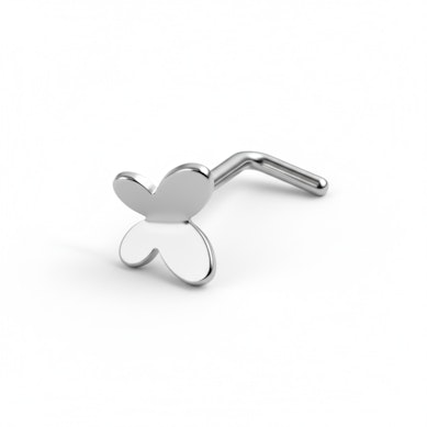 Titaaninen nenäkoru perhosella