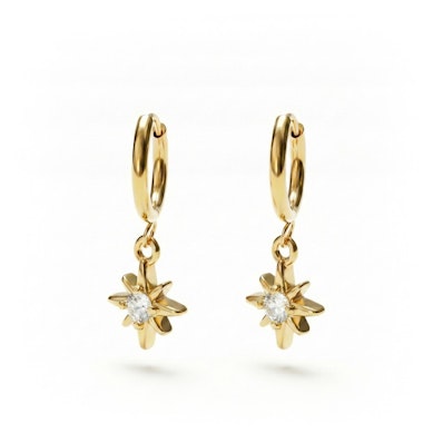 Huggie-rengaspari auringonsäderiipuksilla