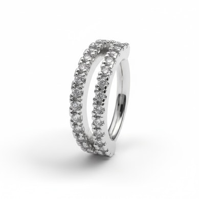 Taivutettava rengas – haarautuva zirkoniajono