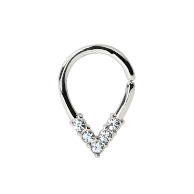 Kirurginteräksinen taivutettava pisararengas