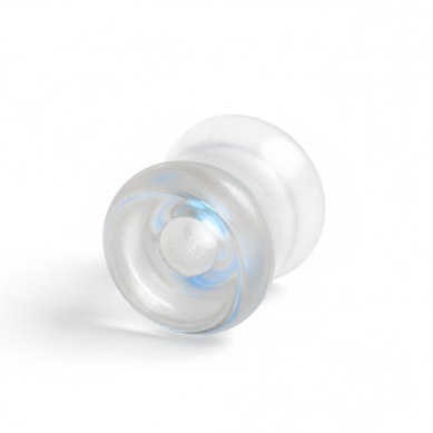 Lasinen tuplaflaretunneli revontuliefektillä