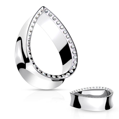 Pisaran muotoinen tunneli jalokivireunuksella