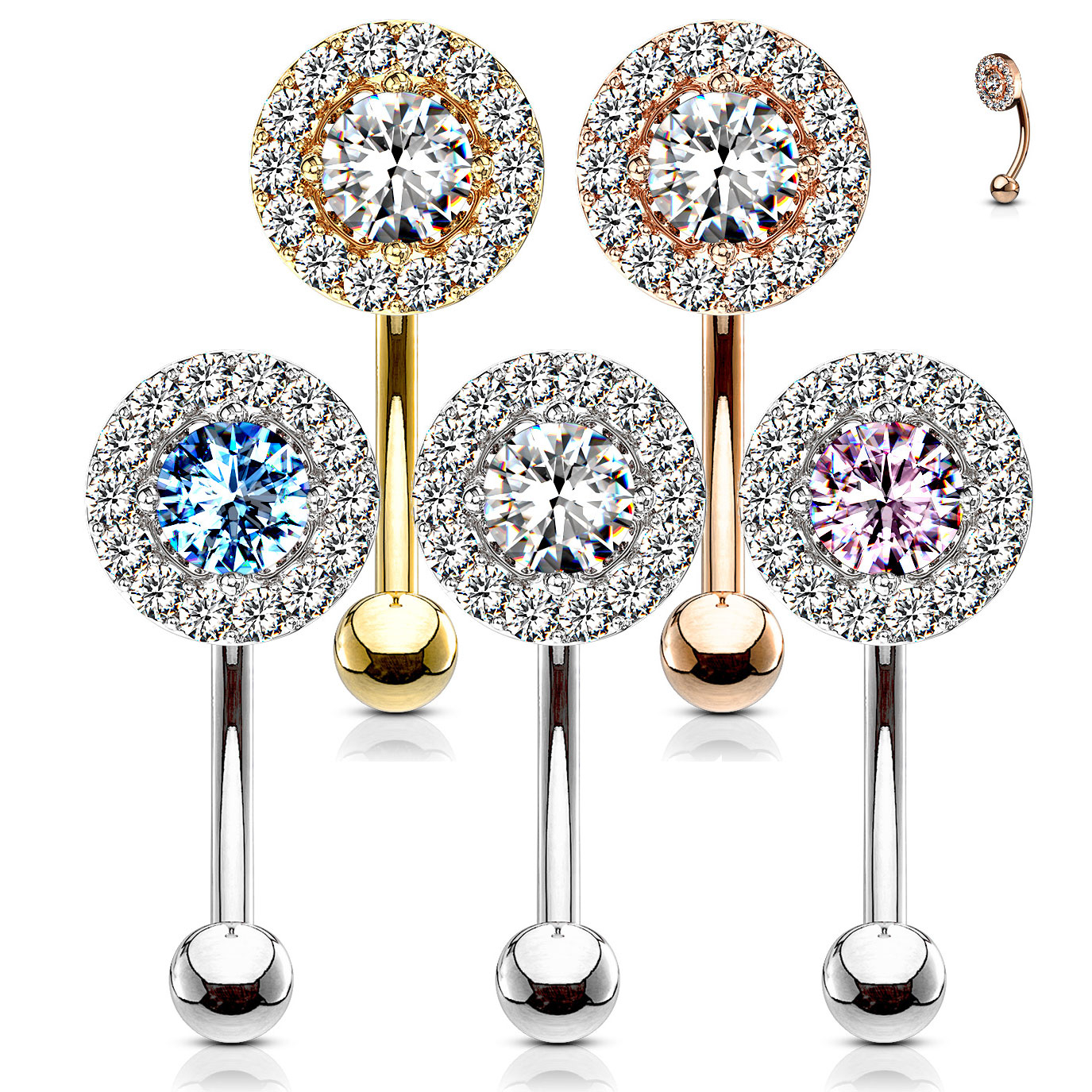 Bananabelli keskikivellä useissa väreissä