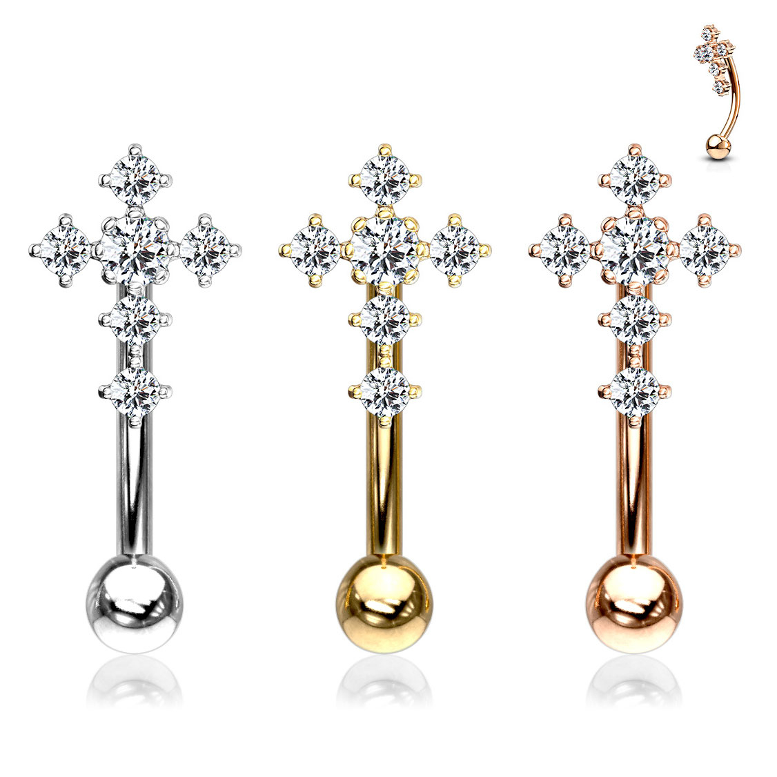 Bananabelli jalokivellisellä ristillä