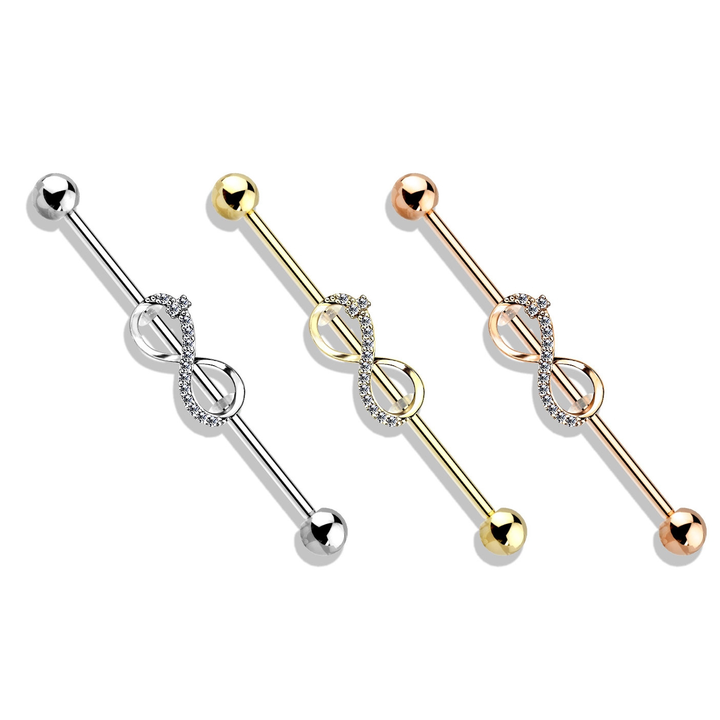 Industrial barbell ikuisuuden symbolilla