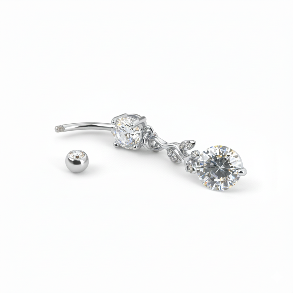 Napakoru jalokivellisellä oksa riipuksella