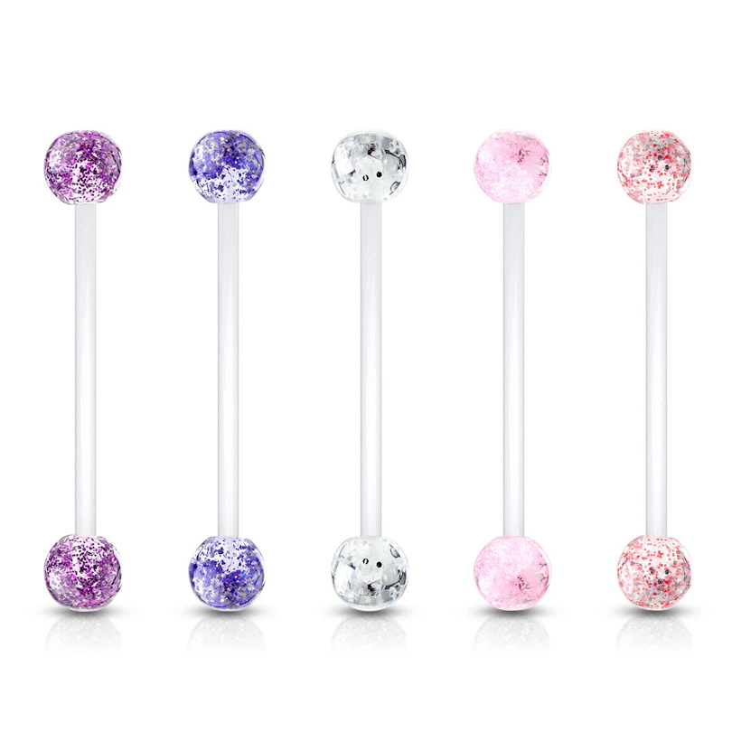 Raskausajan napakoru glitterikuulilla
