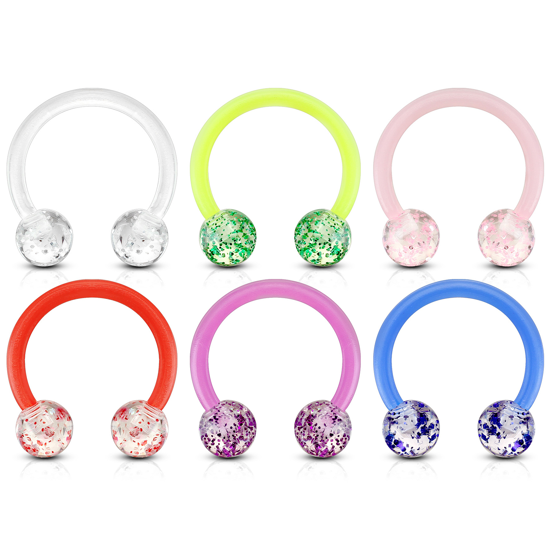 Hevosenkenkä akryyli glitteripalloilla