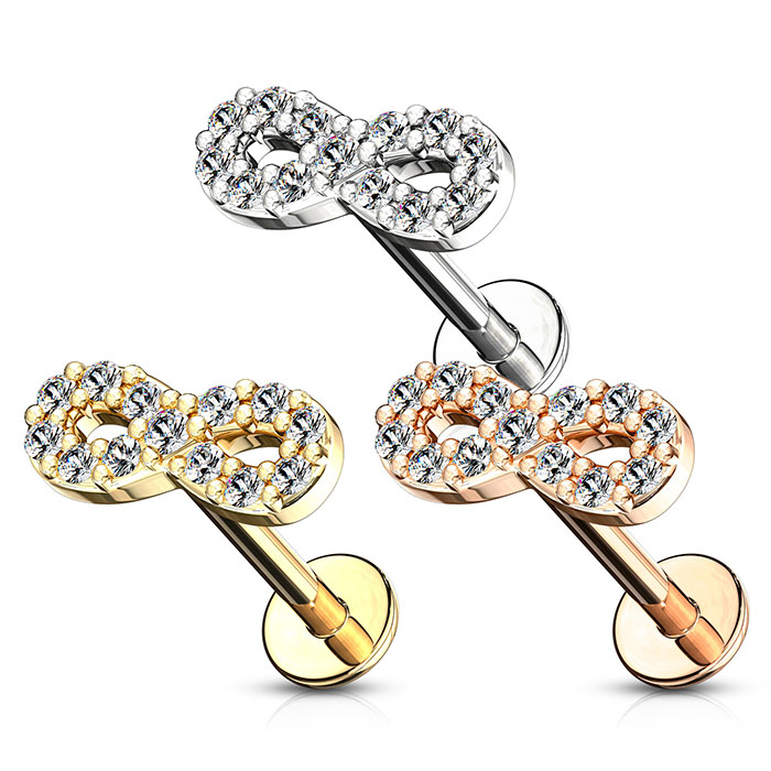 Labret sisäkierteillä ja ikuisuuden symbolilla