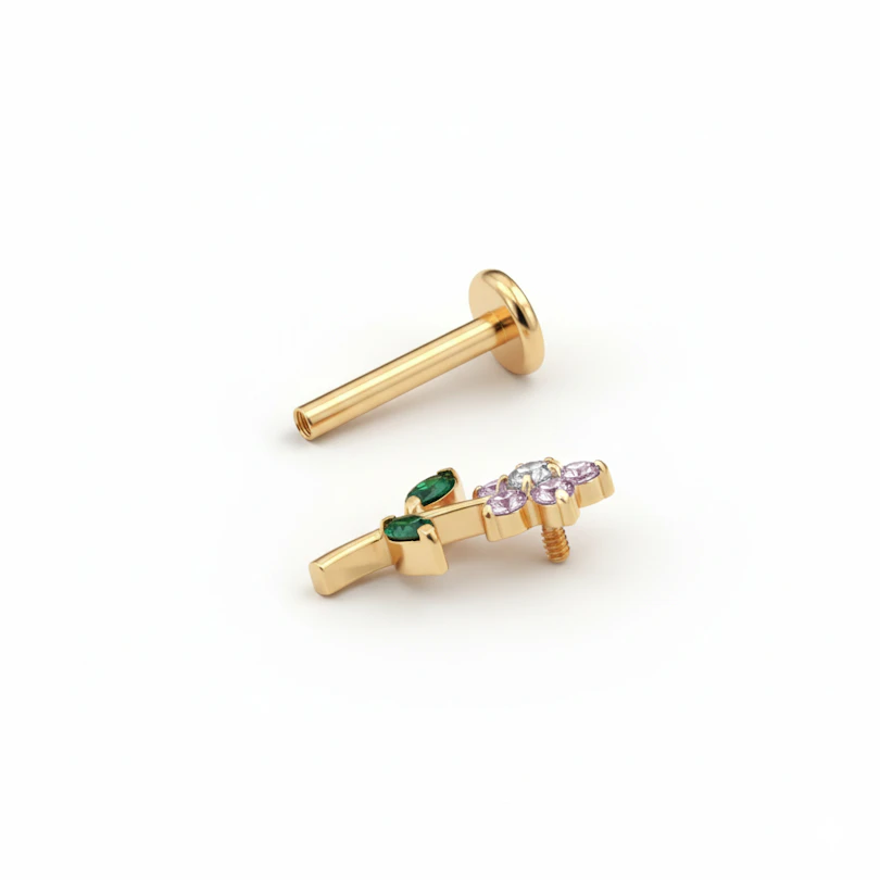 Söpö kukka flat back -labret