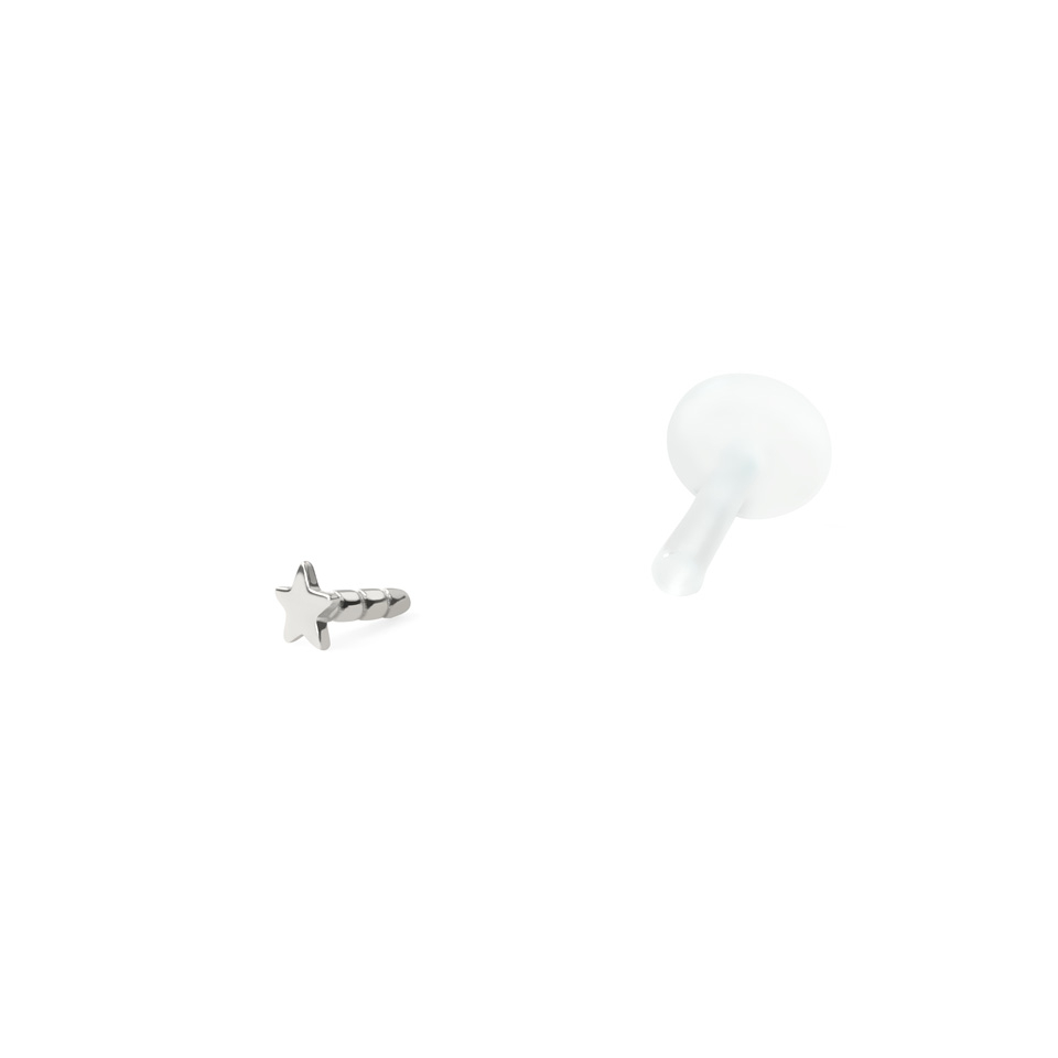 Labret 14k kultaisella tähdellä