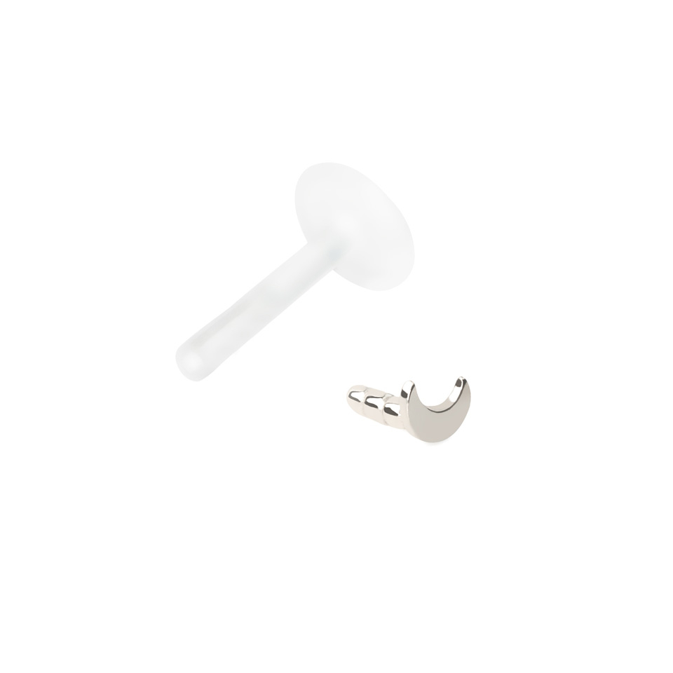 Labret 14k kultaisella puolikuulla