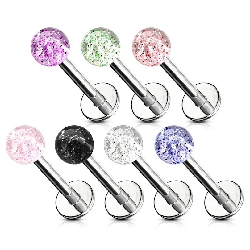 Labret akryylikuulalla