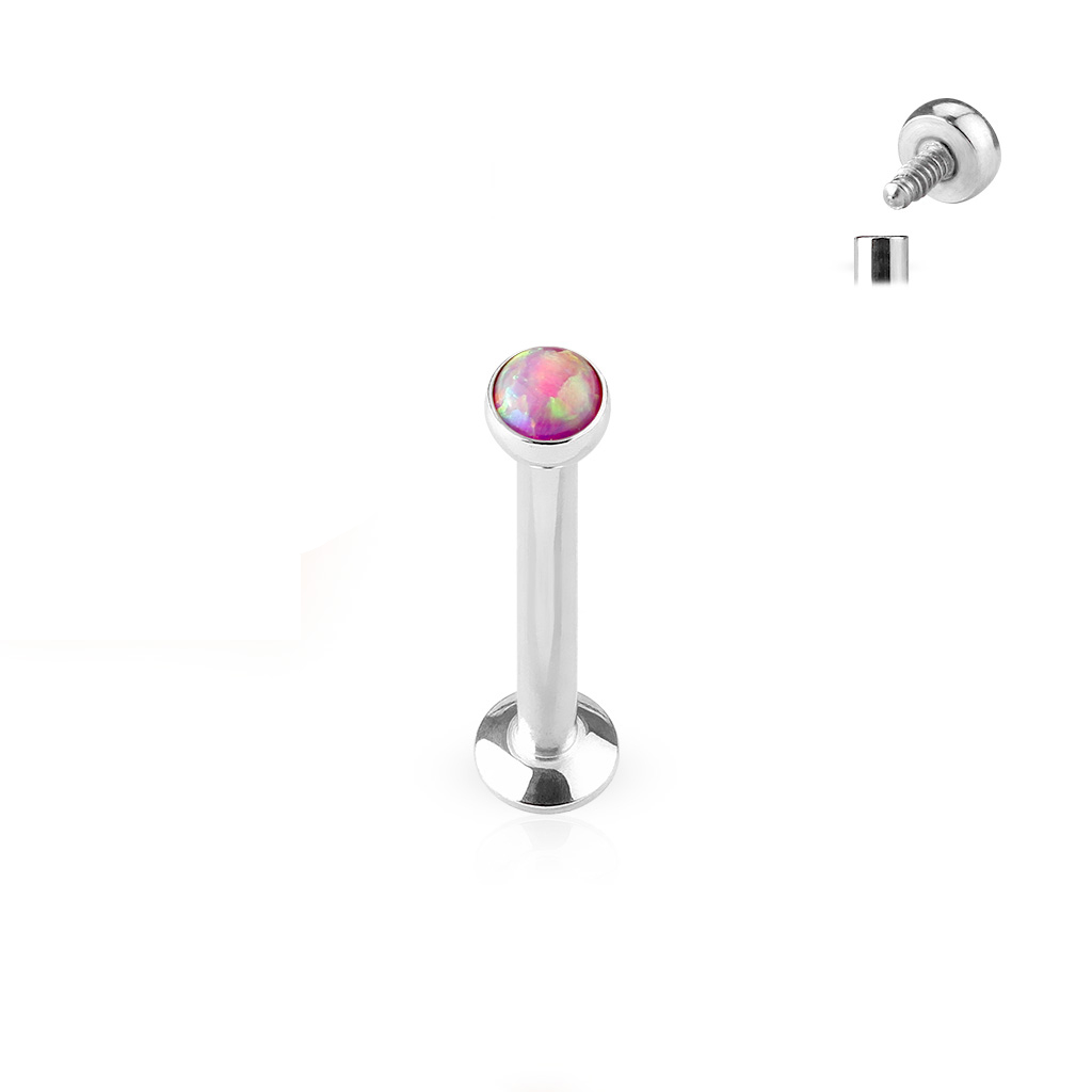 Labret sisäkierteillä ja opaalipallolla