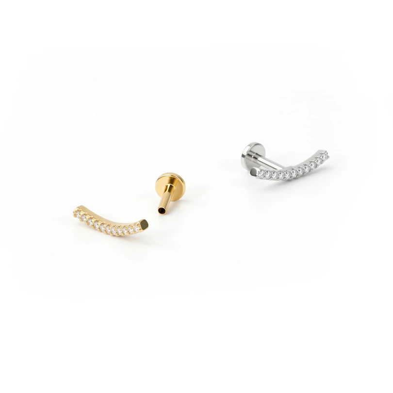 Sisäkierteinen labret korukivikaarella