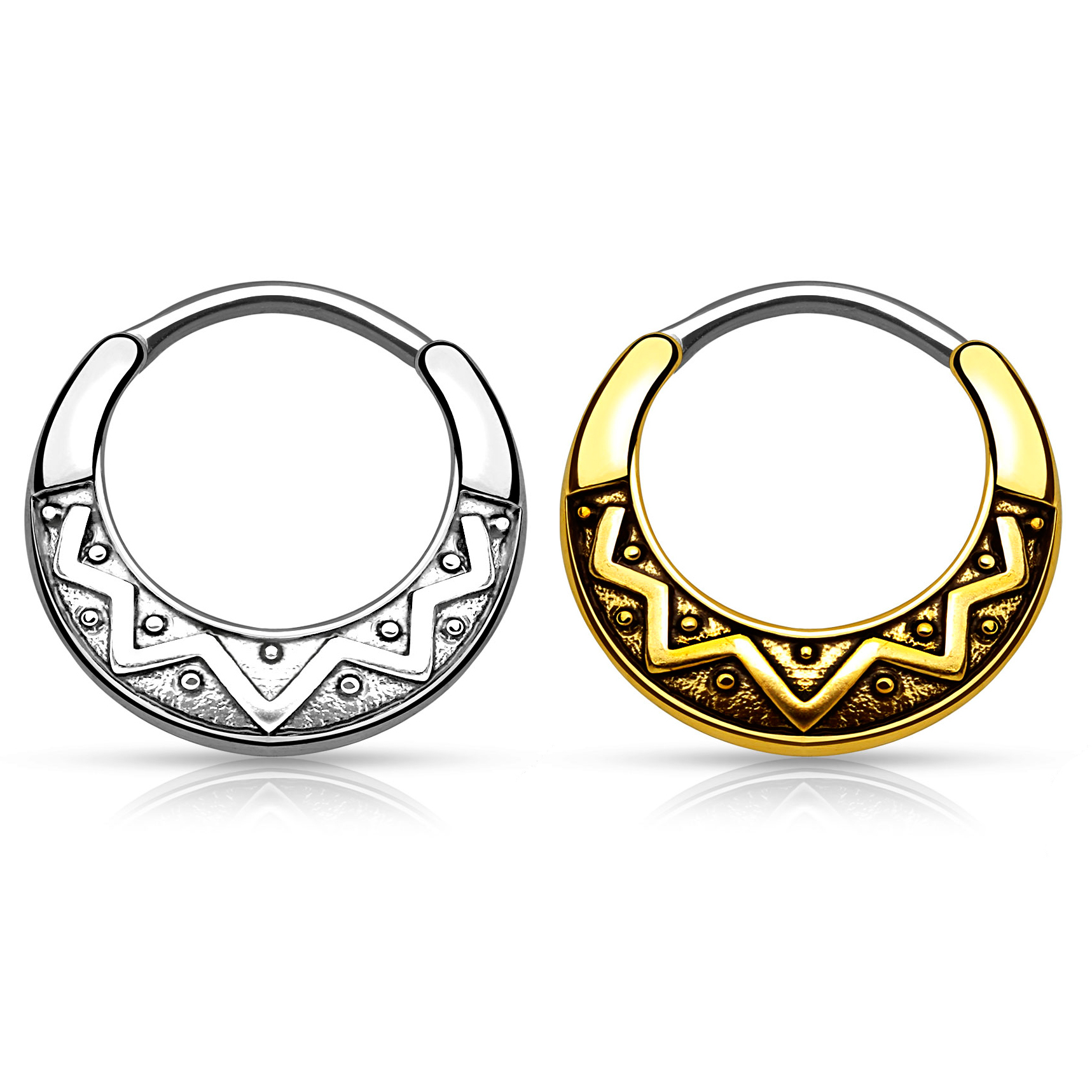 Septum clicker asteekki designilla