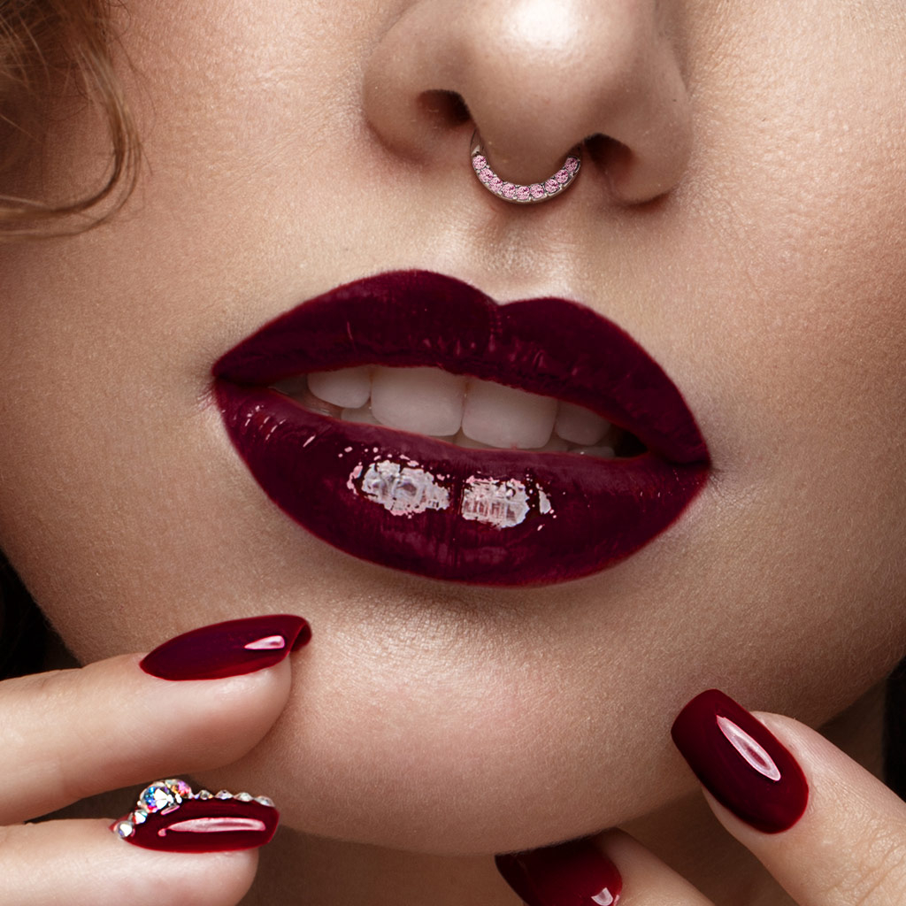 Septum-rengas korukivijonolla