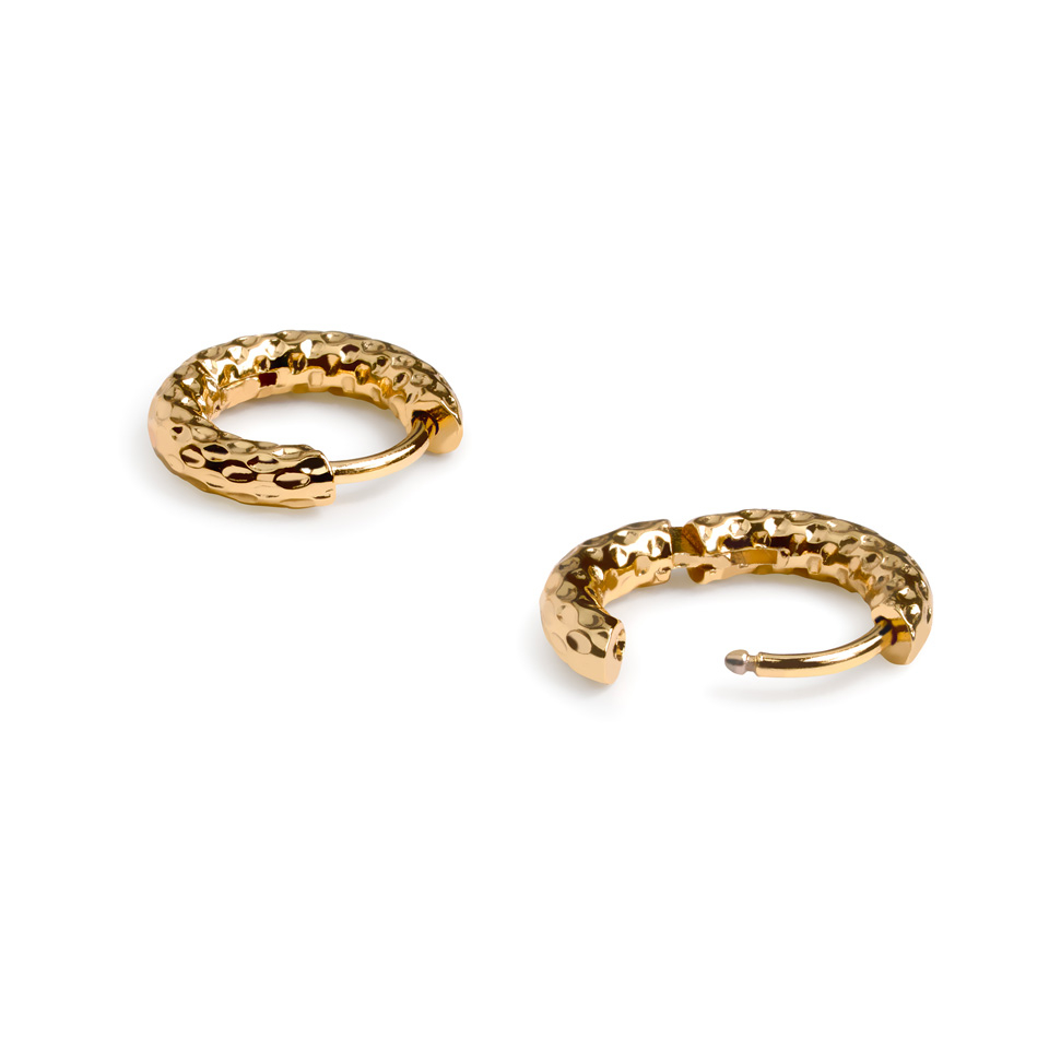 Vasaroitu vanteenmuotoinen huggy-korvakorupari