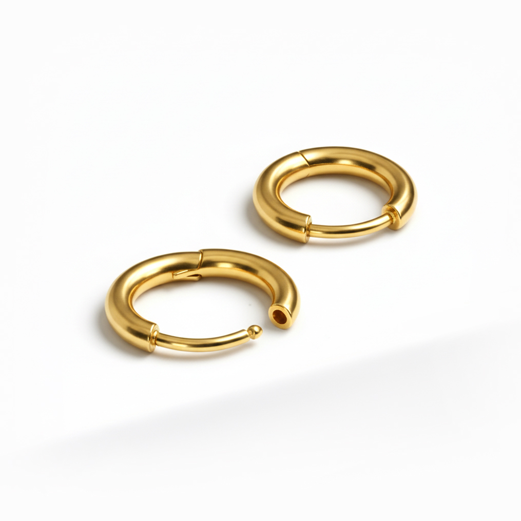 Titaaninen huggie-vannepari