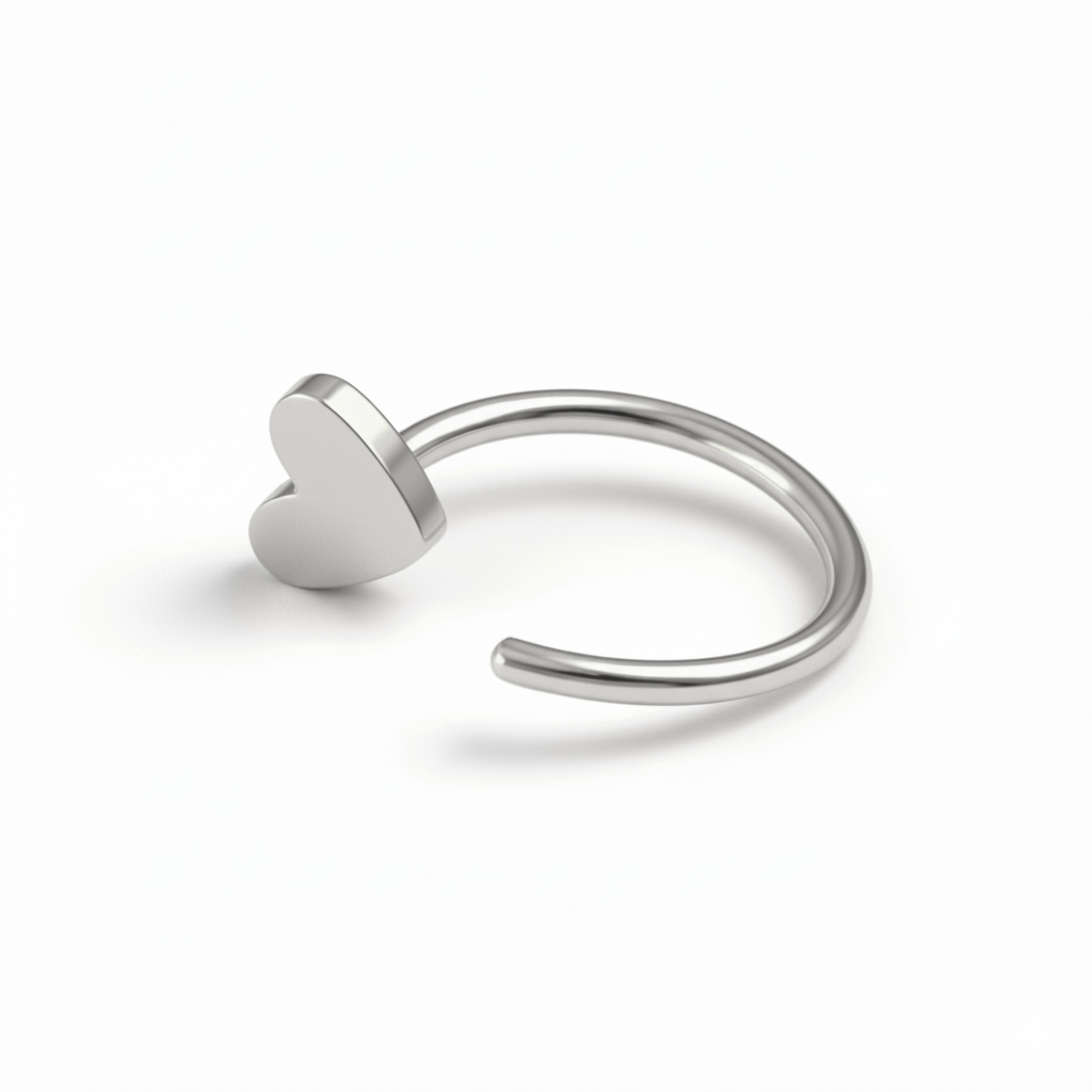 Titaaninen avoin vanne sydämellä