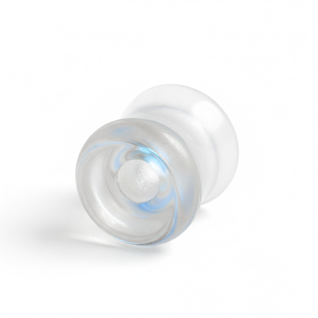 Lasinen tuplaflaretunneli revontuliefektillä